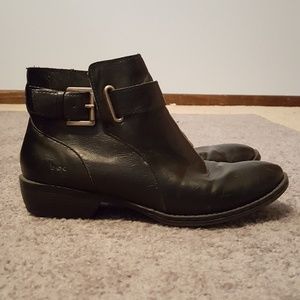 Black Buckle Booties